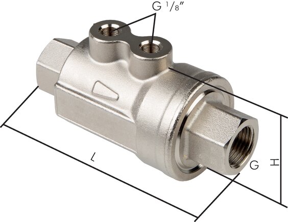 Exemplary representation: Shut-off valve, pneumatically actuated